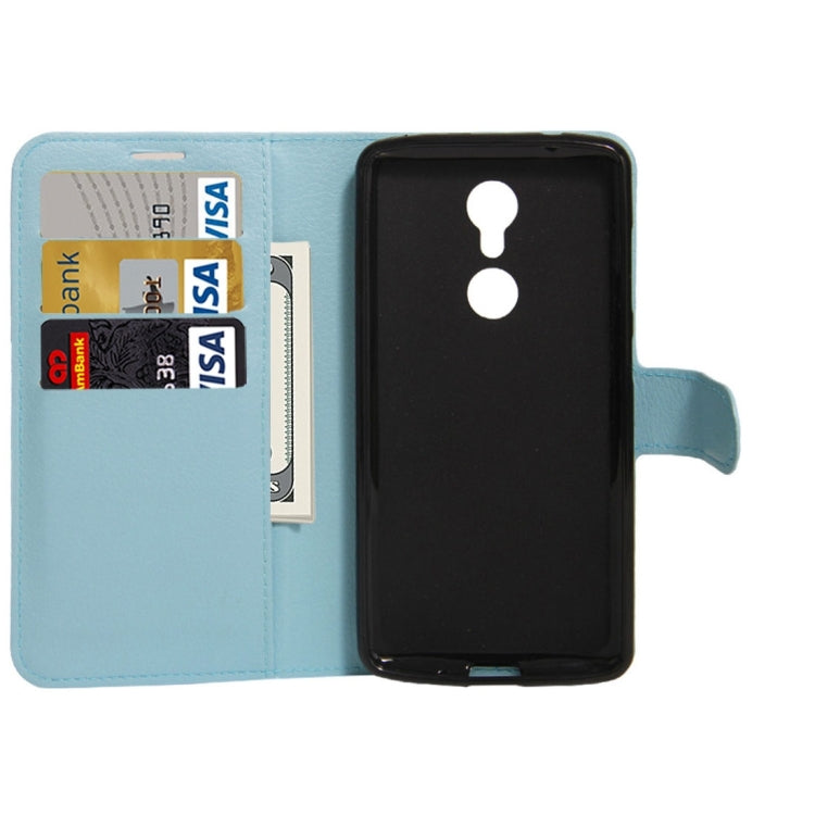 For ZTE AXON 7 Mini Litchi Texture Horizontal Flip PU Leather Case with Holder & Card Slots & Wallet