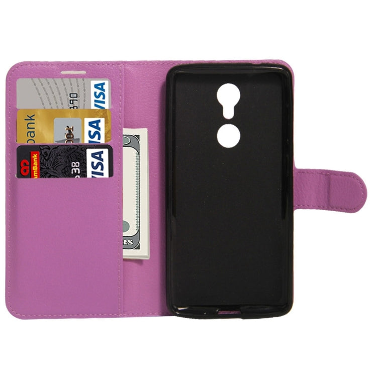 For ZTE AXON 7 Mini Litchi Texture Horizontal Flip PU Leather Case with Holder & Card Slots & Wallet