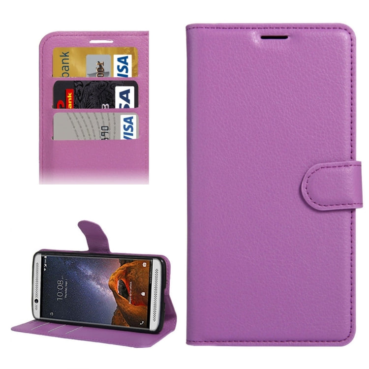 For ZTE AXON 7 Mini Litchi Texture Horizontal Flip PU Leather Case with Holder & Card Slots & Wallet