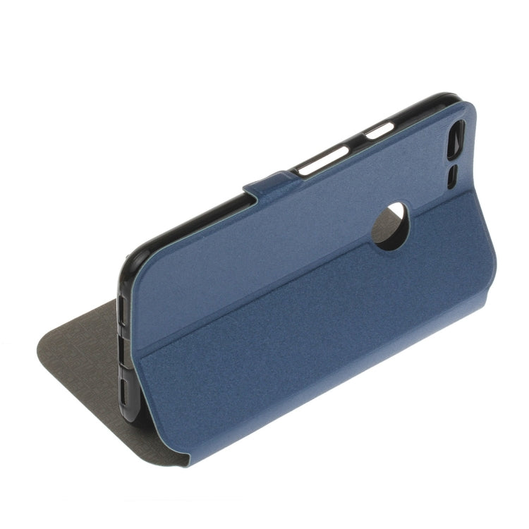 For Google Pixel XL Horizontal Flip Leather Case with Call Display ID & Holder