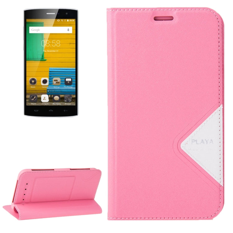 HOMTOM for HT7, 5.5 inch Smartphone Matte Surface Horizontal Flip Leather Case with Holder & Screen Protector Film