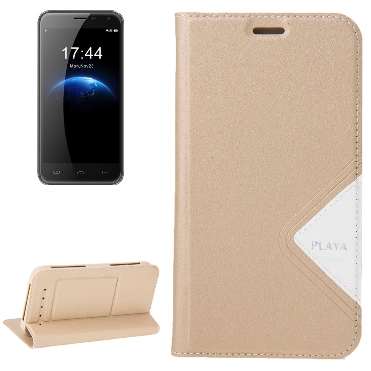 HOMTOM for HT3, 5.0 inch Smartphone Matte Surface Horizontal Flip Leather Case with Holder & Screen Protector Film