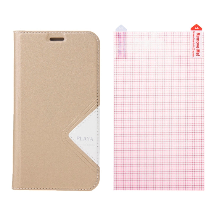 HOMTOM for HT3, 5.0 inch Smartphone Matte Surface Horizontal Flip Leather Case with Holder & Screen Protector Film