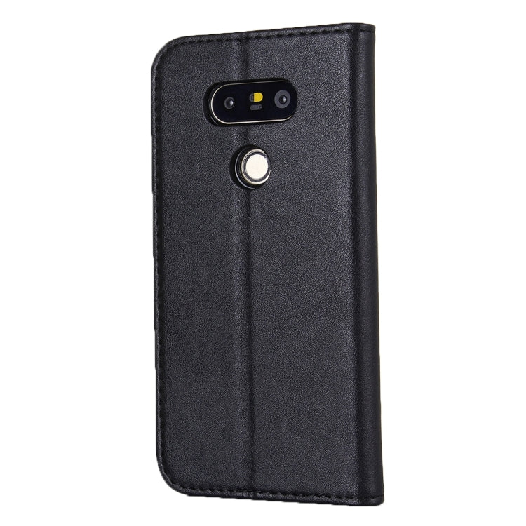 For LG G5 Lambskin Texture Horizontal Flip Magnetic Leather Case with Holder and Card Slot