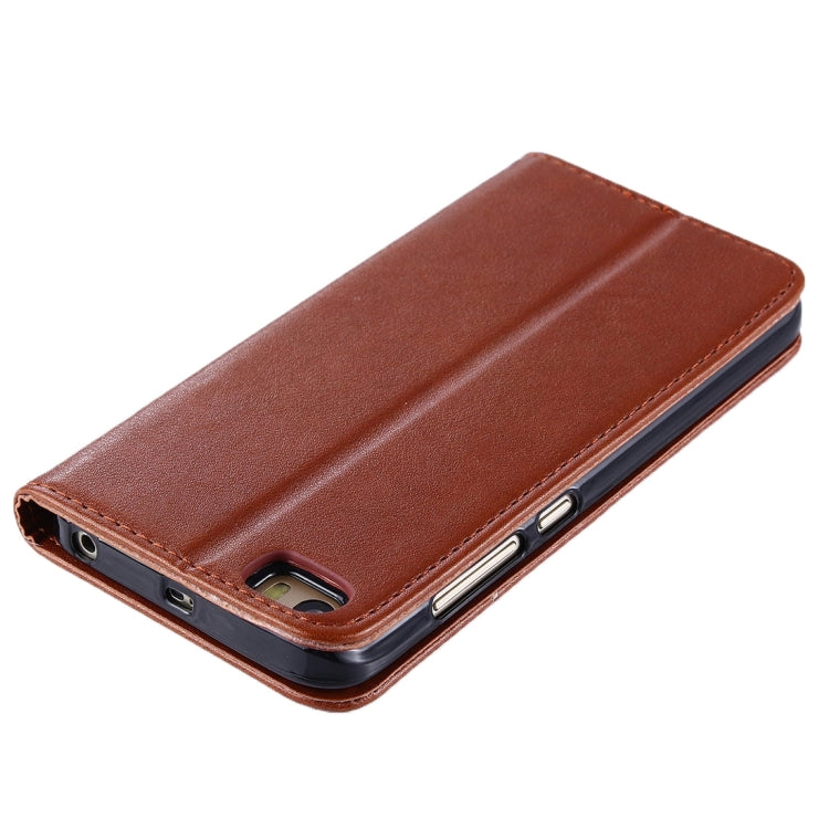 For Xiaomi Mi 5 Lambskin Texture Horizontal Flip Magnetic Leather Case with Holder and Card Slot