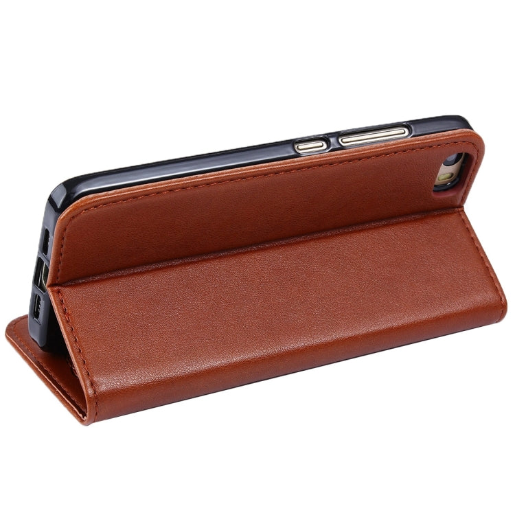 For Xiaomi Mi 5 Lambskin Texture Horizontal Flip Magnetic Leather Case with Holder and Card Slot