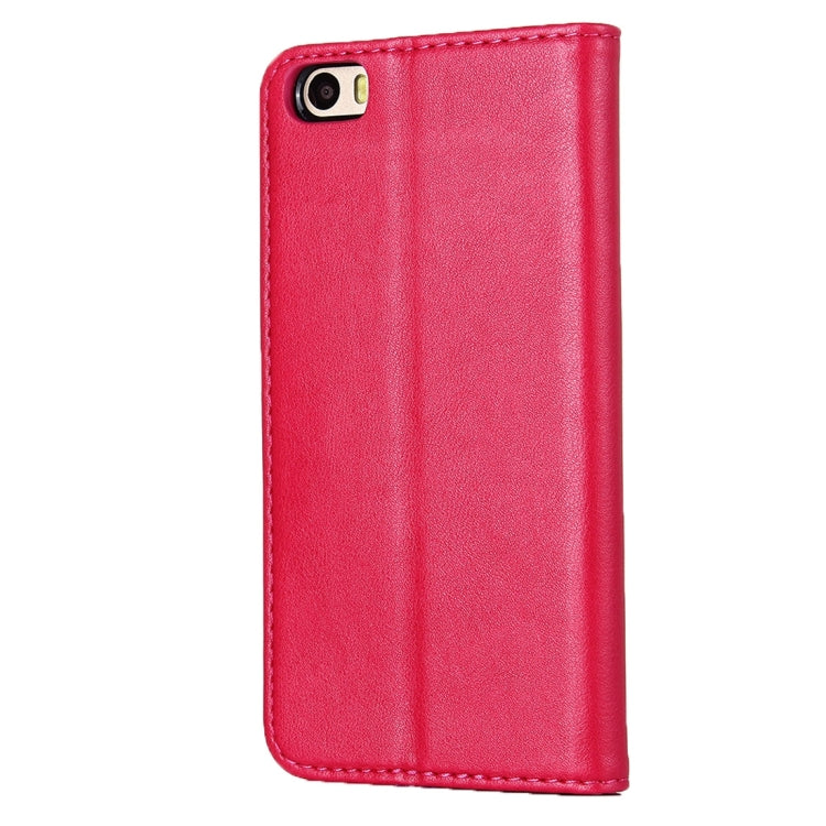 For Xiaomi Mi 5 Lambskin Texture Horizontal Flip Magnetic Leather Case with Holder and Card Slot