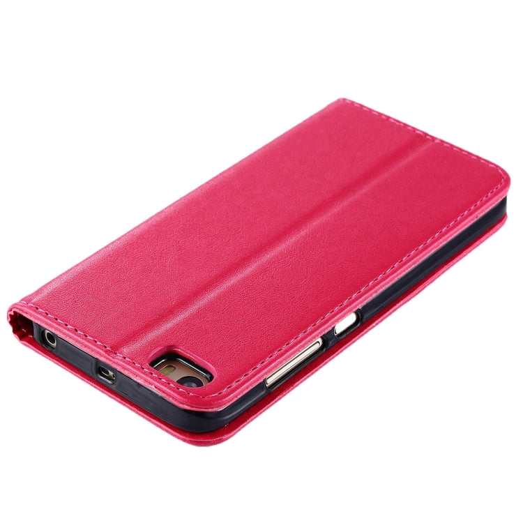 For Xiaomi Mi 5 Lambskin Texture Horizontal Flip Magnetic Leather Case with Holder and Card Slot