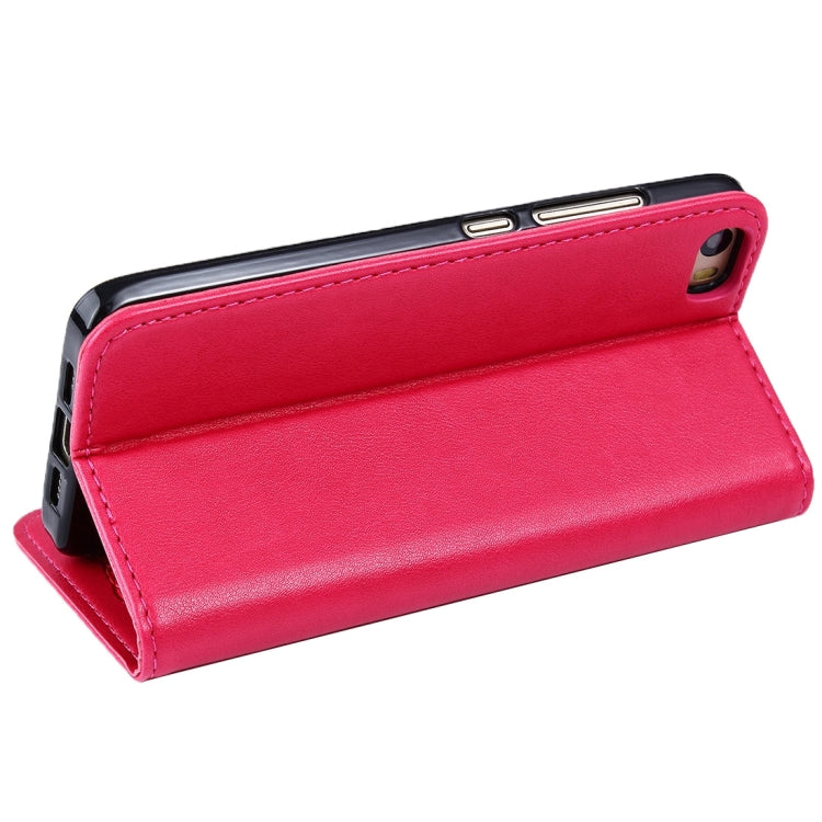 For Xiaomi Mi 5 Lambskin Texture Horizontal Flip Magnetic Leather Case with Holder and Card Slot