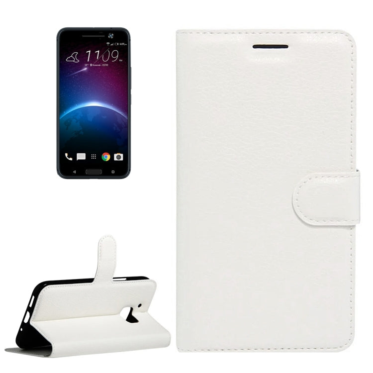 For HTC 10 Litchi Texture Horizontal Flip Leather Case with Holder & Card Slots & Wallet