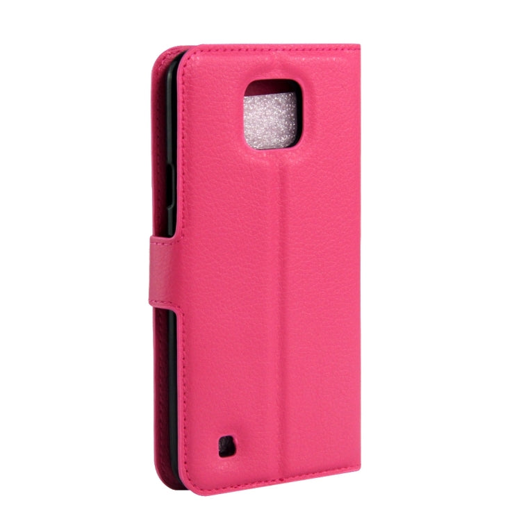 For LG X Cam Litchi Texture Horizontal Flip Leather Case with Holder & Card Slots & Wallet