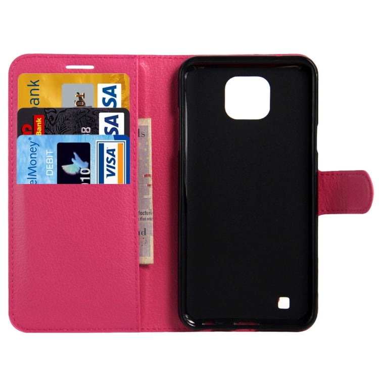 For LG X Cam Litchi Texture Horizontal Flip Leather Case with Holder & Card Slots & Wallet