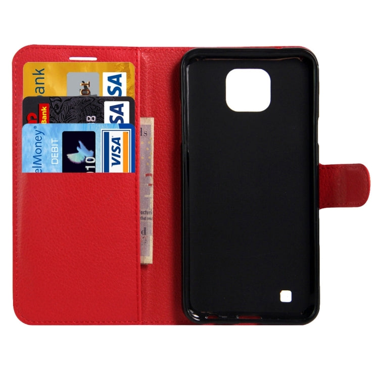 For LG X Cam Litchi Texture Horizontal Flip Leather Case with Holder & Card Slots & Wallet