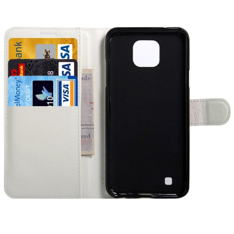For LG X Cam Litchi Texture Horizontal Flip Leather Case with Holder & Card Slots & Wallet
