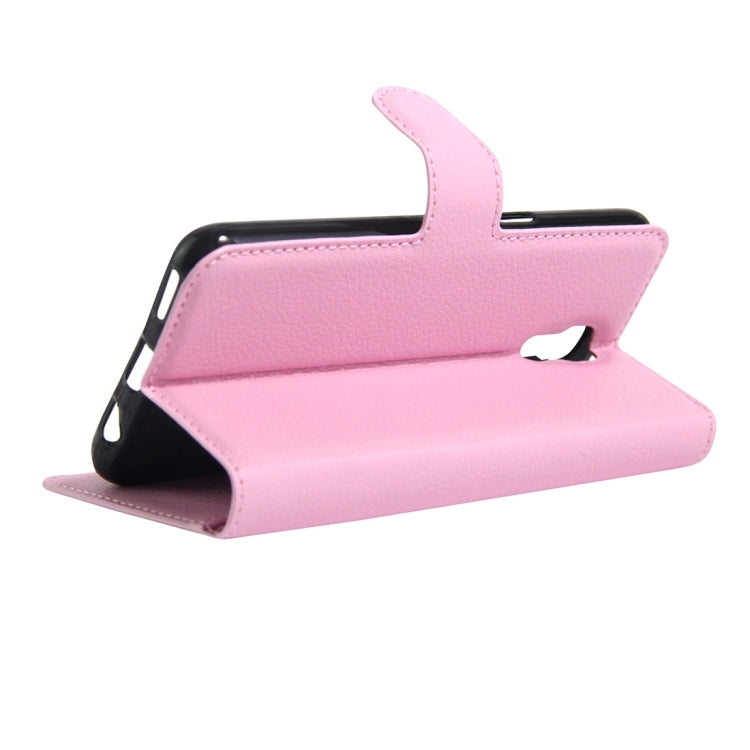 For LG X Screen Litchi Texture Horizontal Flip Leather Case with Holder & Card Slots & Wallet