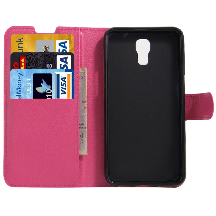For LG X Screen Litchi Texture Horizontal Flip Leather Case with Holder & Card Slots & Wallet