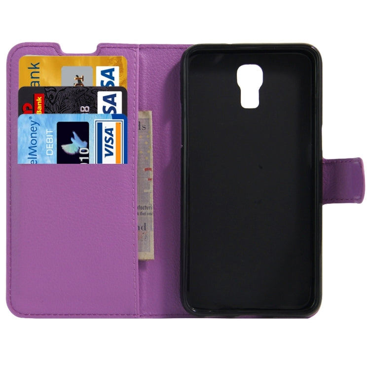For LG X Screen Litchi Texture Horizontal Flip Leather Case with Holder & Card Slots & Wallet