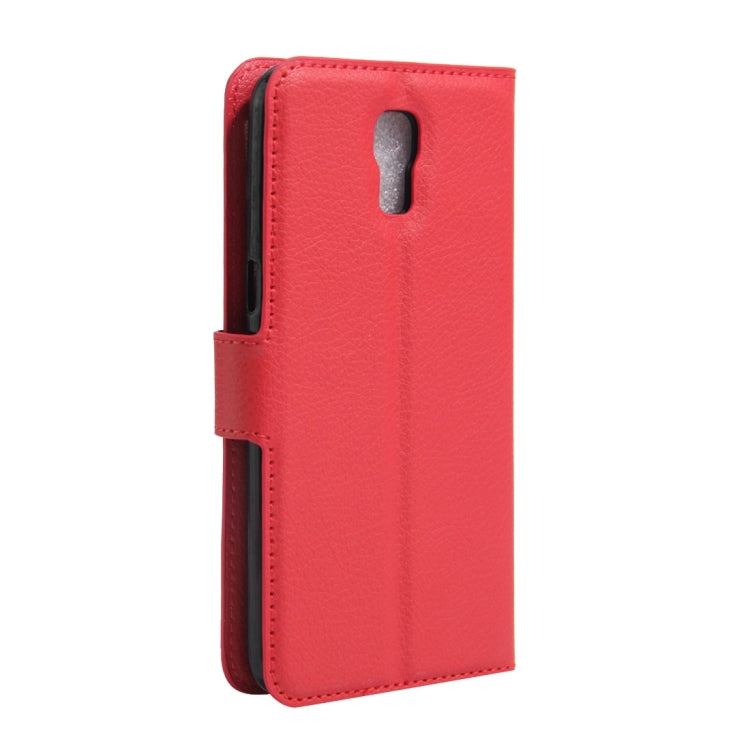 For LG X Screen Litchi Texture Horizontal Flip Leather Case with Holder & Card Slots & Wallet