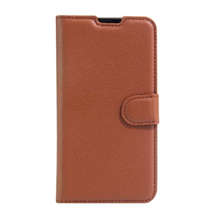 For LG X Screen Litchi Texture Horizontal Flip Leather Case with Holder & Card Slots & Wallet