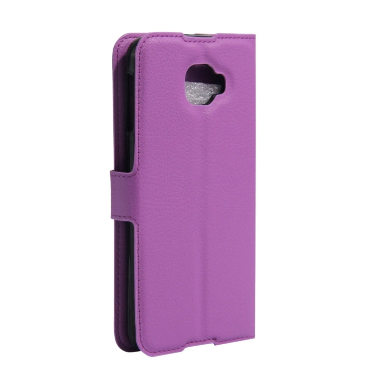 Alcatel TCL idol 4S Litchi Texture Horizontal Flip Genuine Leather Case with Holder & Card Slots & Wallet