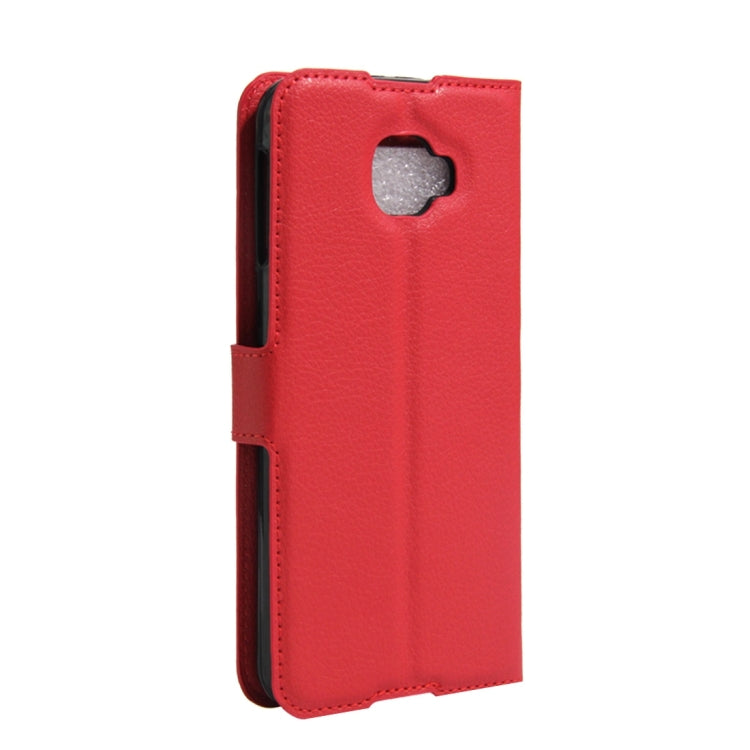 Alcatel TCL idol 4S Litchi Texture Horizontal Flip Genuine Leather Case with Holder & Card Slots & Wallet