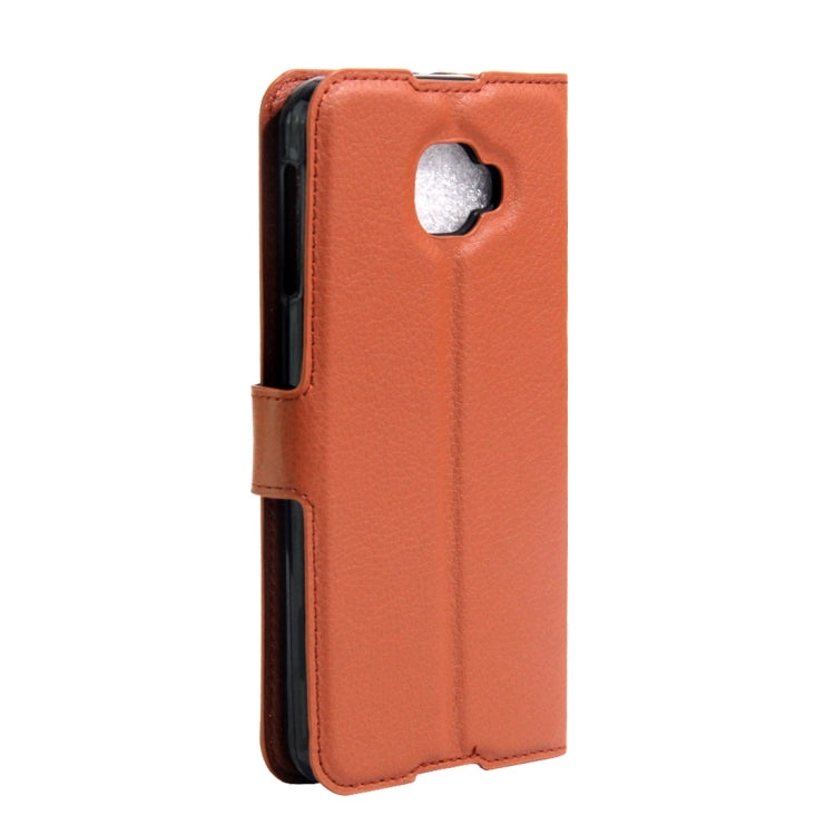 Alcatel TCL idol 4S Litchi Texture Horizontal Flip Genuine Leather Case with Holder & Card Slots & Wallet