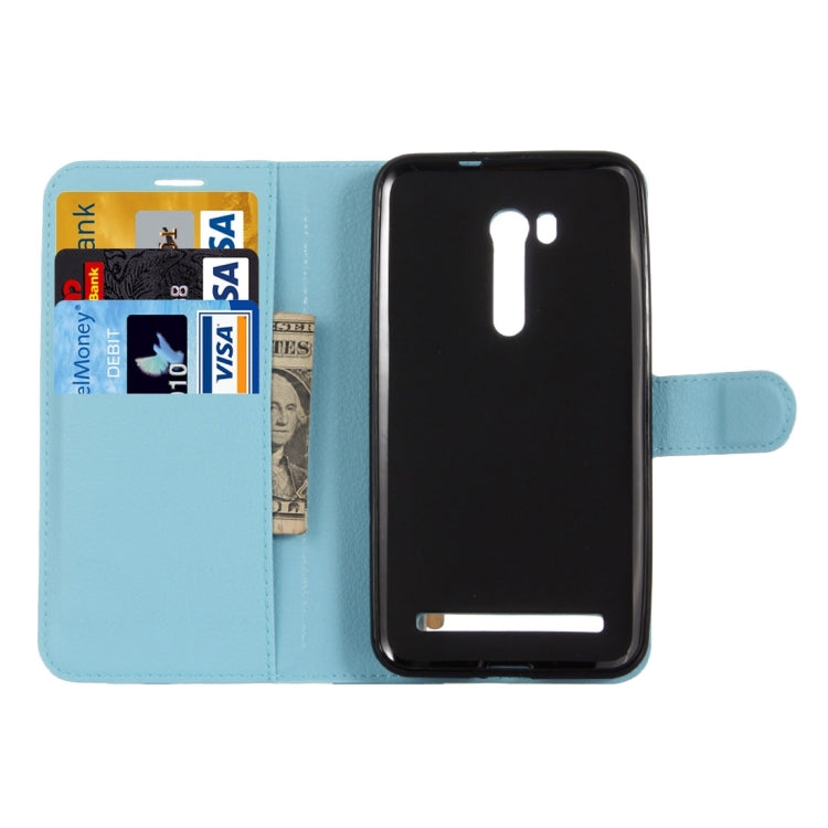 For ASUS Zenfone Go TV / ZB551KL Litchi Texture Horizontal Flip Genuine Leather Case with Holder & Card Slots & Wallet