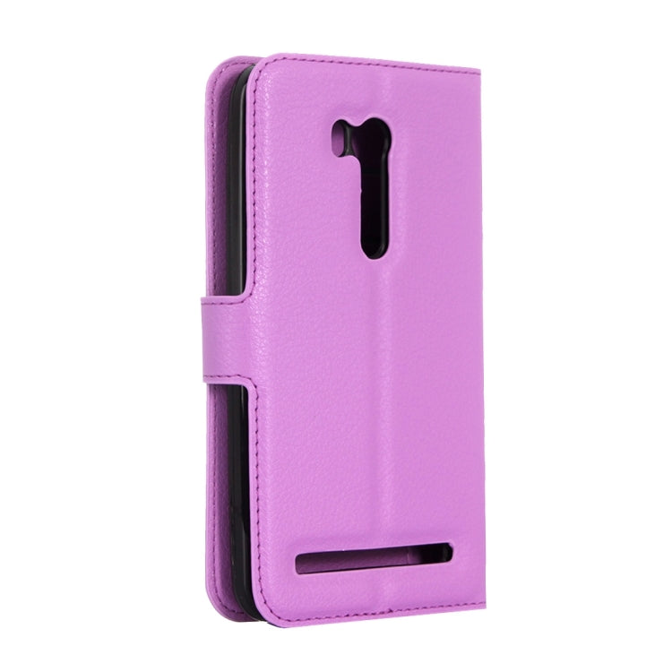 For ASUS Zenfone Go TV / ZB551KL Litchi Texture Horizontal Flip Genuine Leather Case with Holder & Card Slots & Wallet