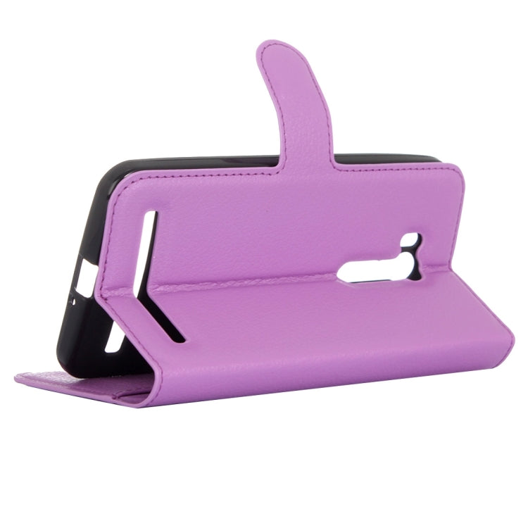 For ASUS Zenfone Go TV / ZB551KL Litchi Texture Horizontal Flip Genuine Leather Case with Holder & Card Slots & Wallet