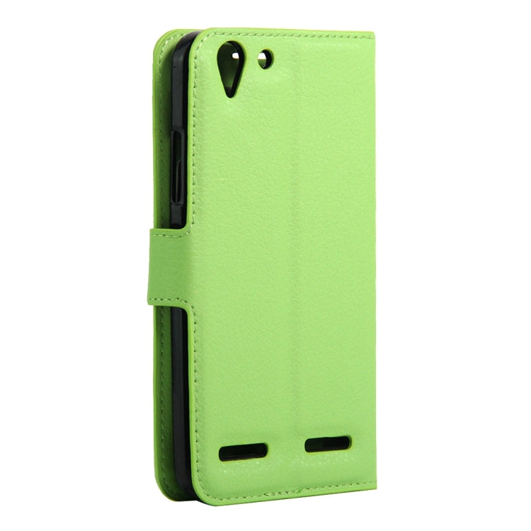 For Lenovo VIBE K5 Litchi Texture Horizontal Flip Genuine Leather Case with Holder & Card Slots & Wallet