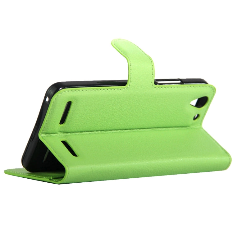 For Lenovo VIBE K5 Litchi Texture Horizontal Flip Genuine Leather Case with Holder & Card Slots & Wallet