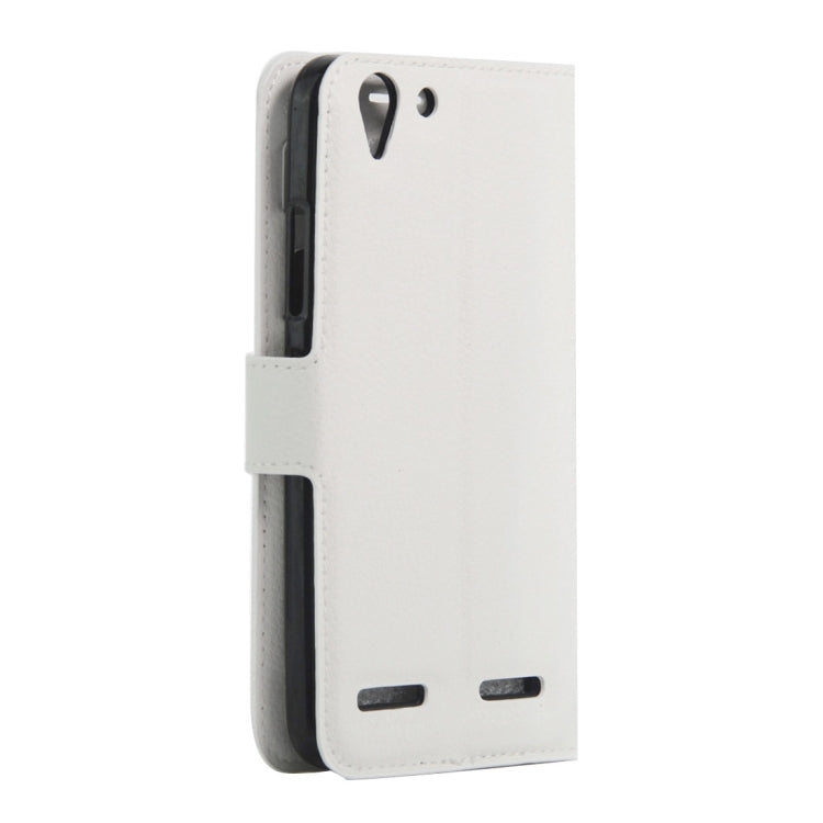 For Lenovo VIBE K5 Litchi Texture Horizontal Flip Genuine Leather Case with Holder & Card Slots & Wallet
