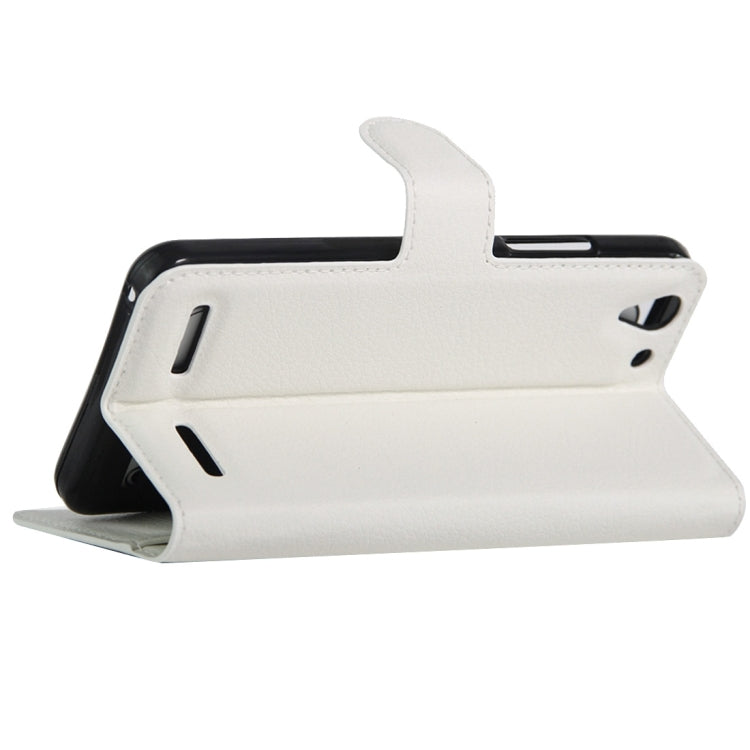 For Lenovo VIBE K5 Litchi Texture Horizontal Flip Genuine Leather Case with Holder & Card Slots & Wallet