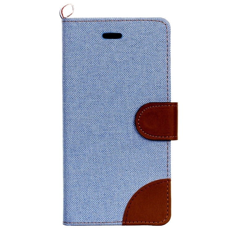 For Huawei P9 Lite Denim Texture Horizontal Flip Leather Case with Holder & Card Slots