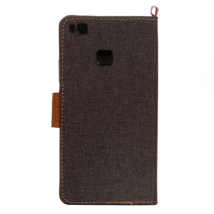 For Huawei P9 Lite Denim Texture Horizontal Flip Leather Case with Holder & Card Slots