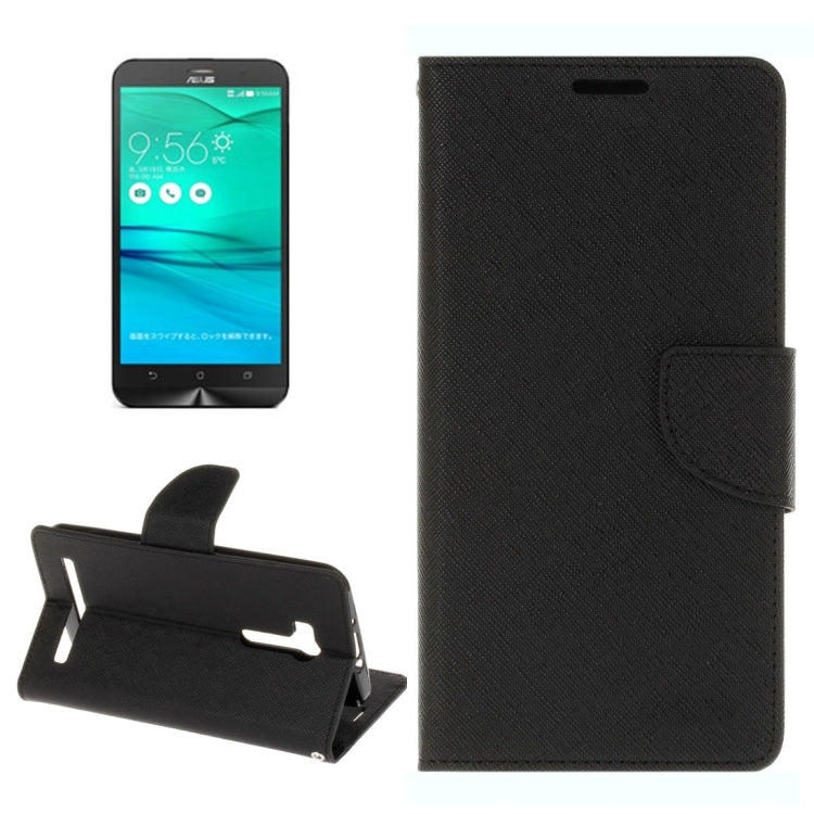 For ASUS Zenfone Go TV / ZB551KL Cross Texture Horizontal Flip Leather Case with Holder & Card Slots & Wallet