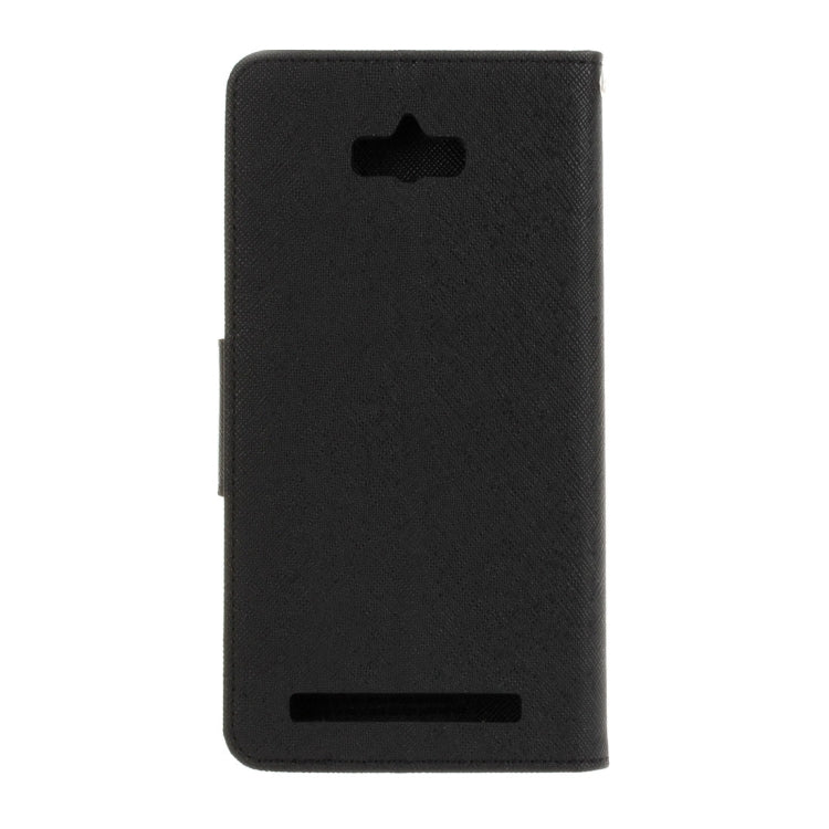 For Asus ZenFone Max / ZC550KL 5.5 Inch Cross Texture Horizontal Flip Leather Case with Holder & Card Slots & Wallet