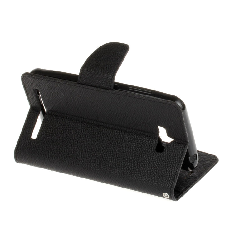 For Asus ZenFone Max / ZC550KL 5.5 Inch Cross Texture Horizontal Flip Leather Case with Holder & Card Slots & Wallet