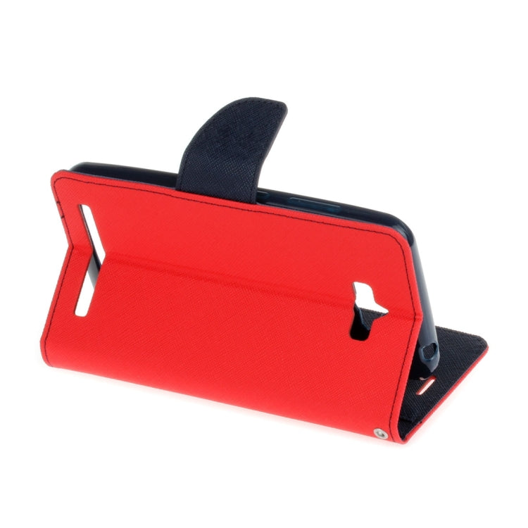 For Asus ZenFone Max / ZC550KL 5.5 Inch Cross Texture Horizontal Flip Leather Case with Holder & Card Slots & Wallet