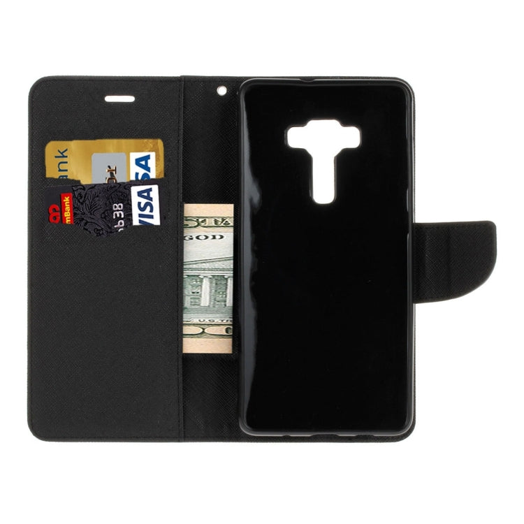 For ASUS ZE552KL Cross Texture Horizontal Flip Leather Case with Holder & Card Slots & Wallet
