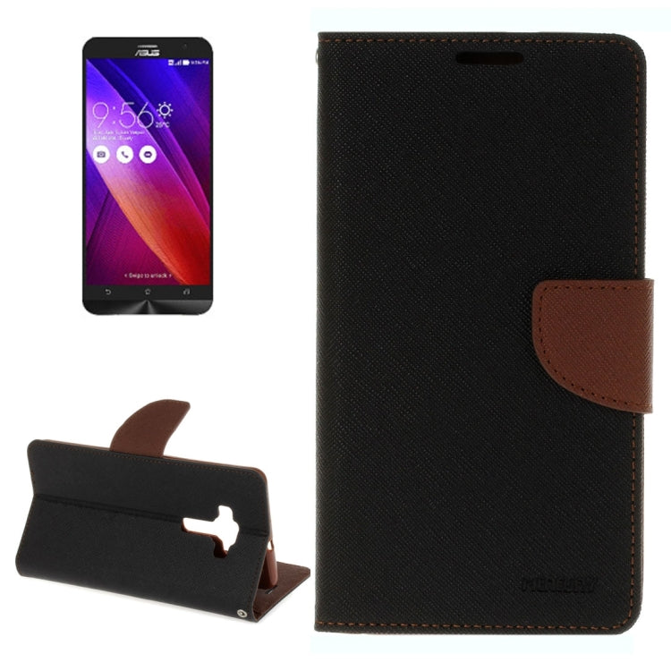For ASUS ZE552KL Cross Texture Horizontal Flip Leather Case with Holder & Card Slots & Wallet