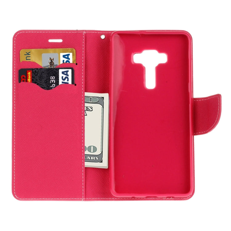 For ASUS ZS570KL Cross Texture Horizontal Flip Leather Case with Holder & Card Slots & Wallet