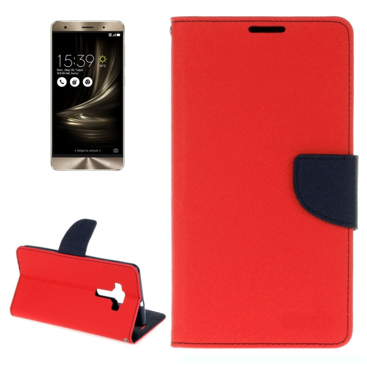 For ASUS ZS570KL Cross Texture Horizontal Flip Leather Case with Holder & Card Slots & Wallet