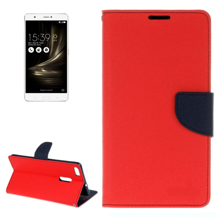 For ASUS Zenfone 3 Ultra / ZU680KL Cross Texture Horizontal Flip Leather Case with Holder & Card Slots & Wallet