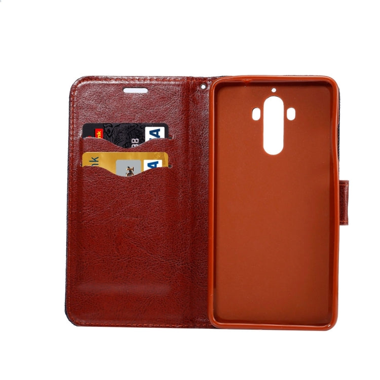 For Huawei Mate 9 Denim Texture Horizontal Flip Leather Case with Holder & Card Slots (Blue)