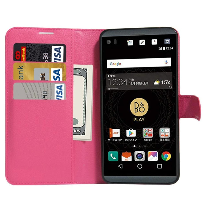 For LG V34 Litchi Texture Horizontal Flip Leather Case with Holder & Card Slots & Wallet