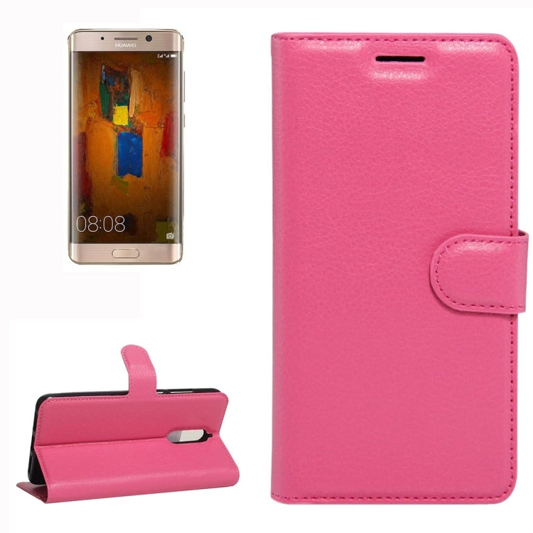 For Huawei Mate 9 Pro Litchi Texture Horizontal Flip Leather Case with Holder & Card Slots & Wallet