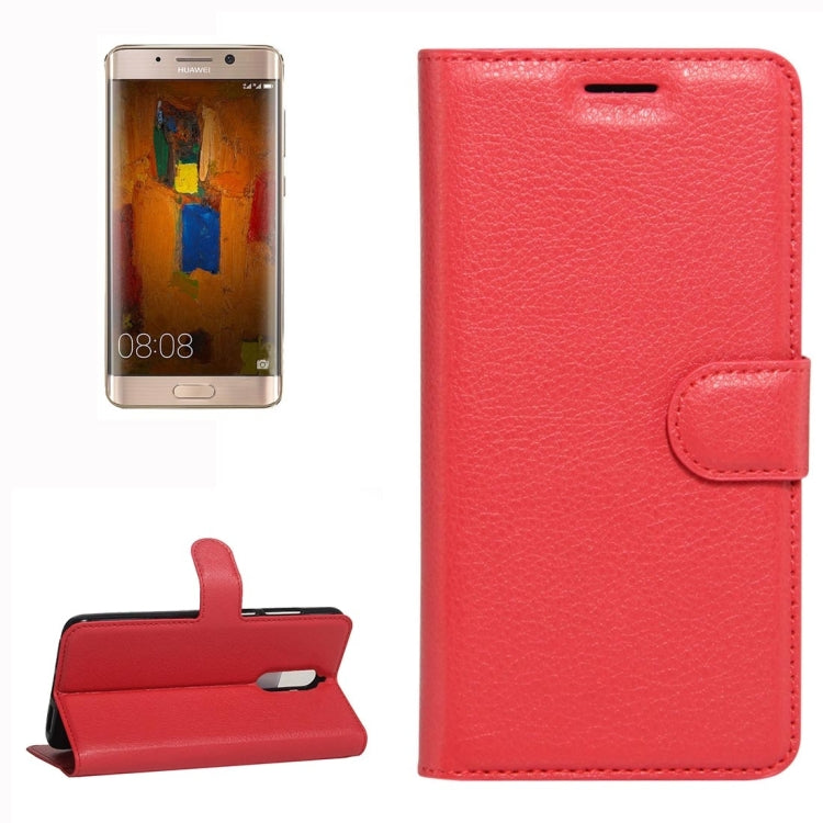 For Huawei Mate 9 Pro Litchi Texture Horizontal Flip Leather Case with Holder & Card Slots & Wallet