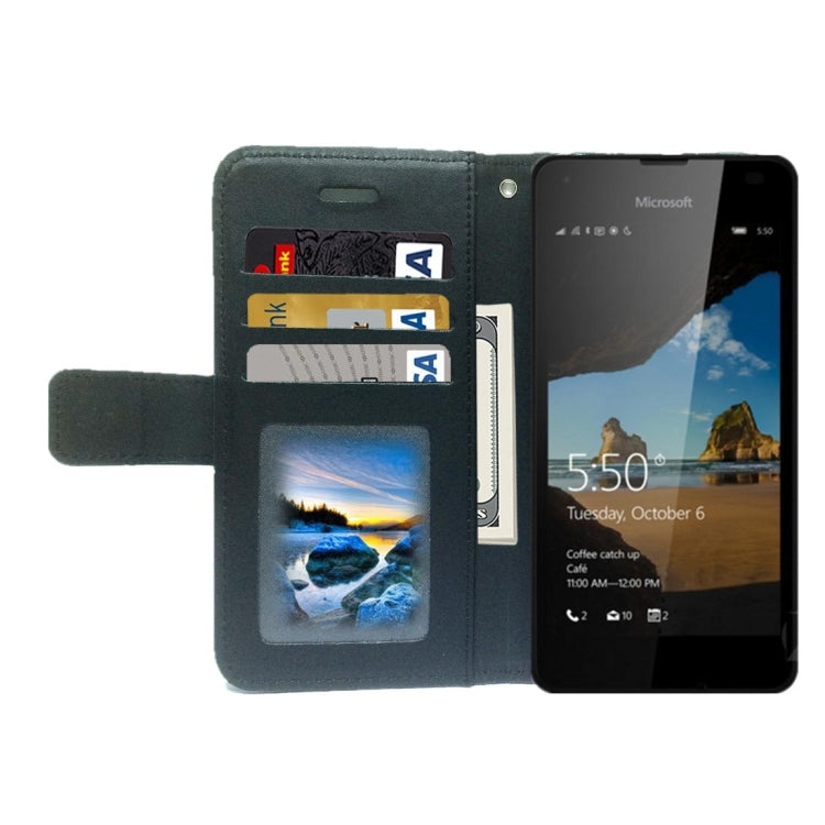 For Microsoft Lumia 550 Pressed Flower Butterfly Carriage Pattern Diamond Encrusted Horizontal Flip Leather Case with Holder & Card Slots & Wallet & Photo Frame & Lanyard