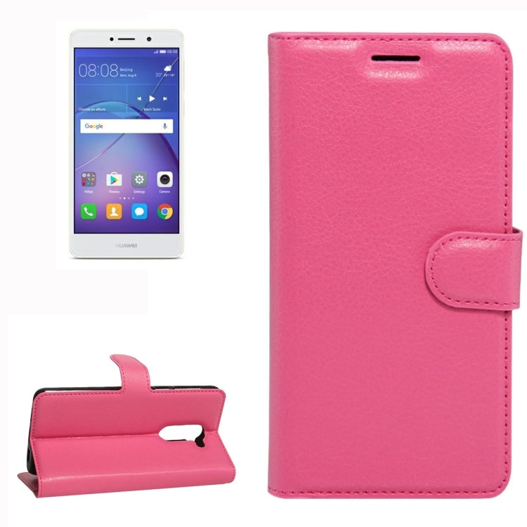 For Huawei Mate 9 Lite Litchi Texture Horizontal Flip Leather Case with Holder & Card Slots & Wallet